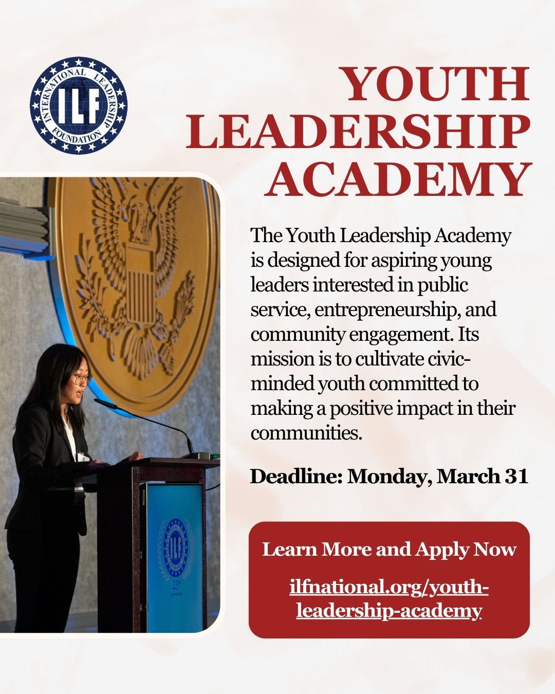 International Leadership Foundation (ILF) Announces 2025 Youth Leadership Academy (YLA): Empowering Future Leaders and Entrepreneurs